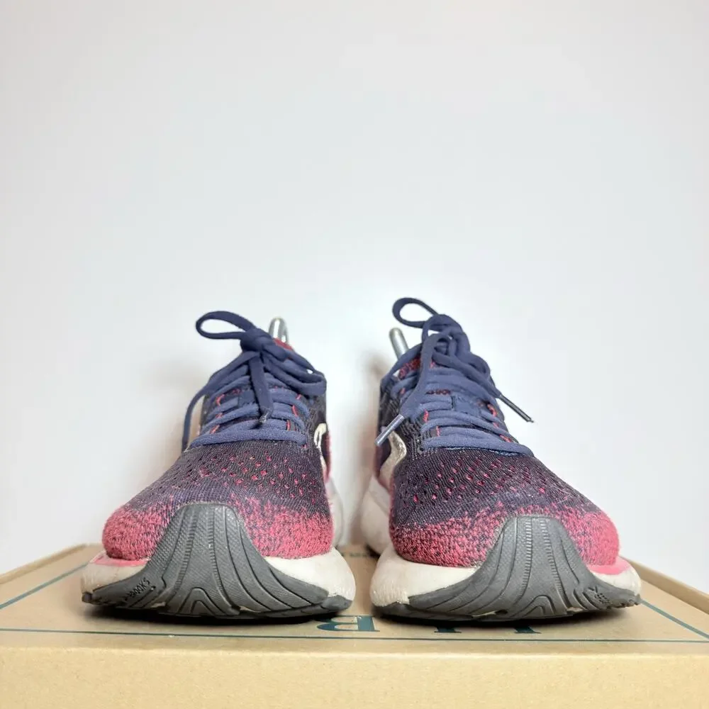 Brooks Ghost 16 Womens Size 7 Pink Purple Running Shoes Cushioned Athletic
